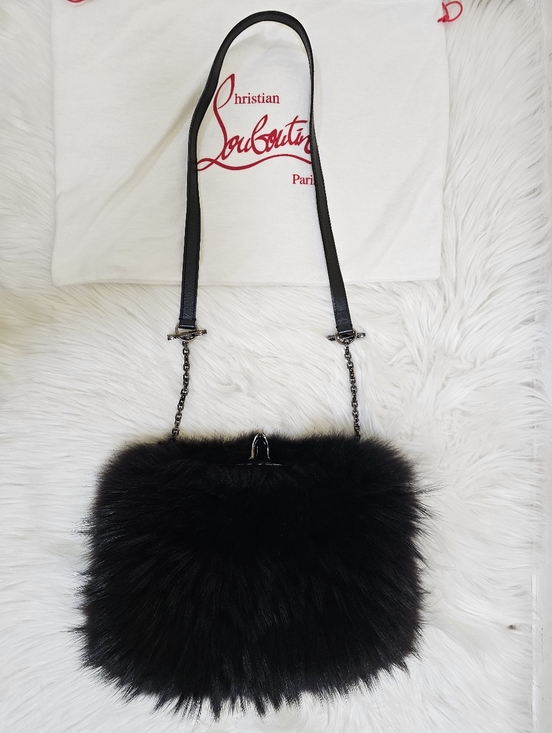 Christian Louboutin Handbags - Christian Louboutin Fox Fur Anastasia Muff Bag
